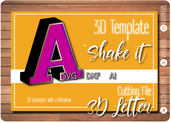 3D Letter with Window a: 3D SVG Shapes for Editorial Design