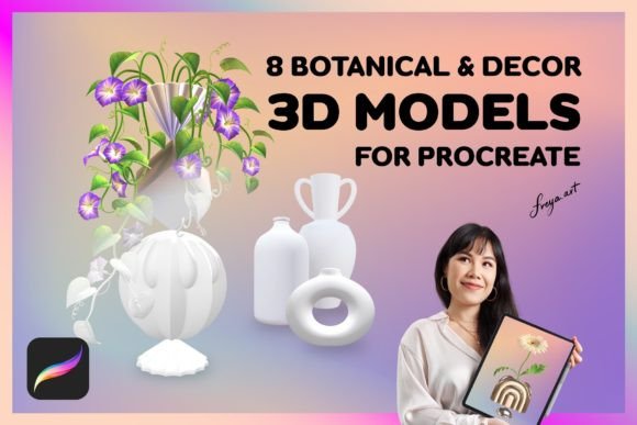 3D Procreate Models: 3D SVG Shapes Review