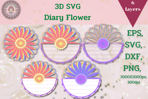 3D SVG Diary Flower: Elevating Blog Visuals