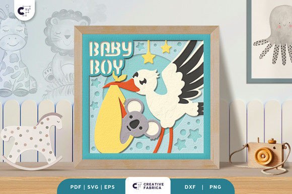 Baby Boy Koala 3D SVG Shadow Box Review