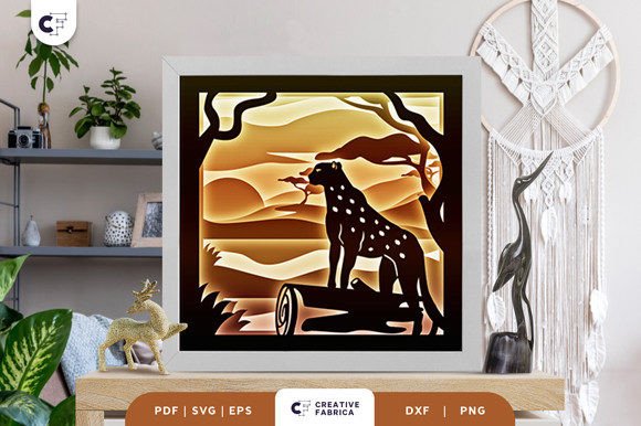 Cheetah in the Savanna 3D Shadow Box Review