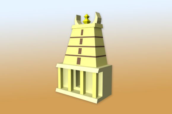 DIY South Indian Temple - 3d Papercraft