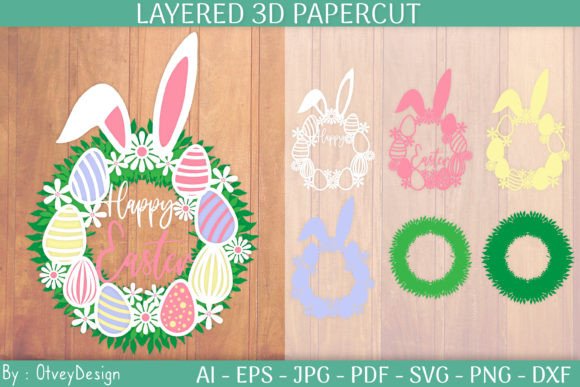 Easter Wreath 3D Layered Papercut: A Brand Designer’s Review