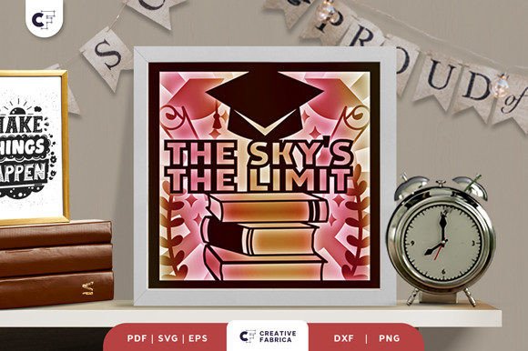 Graduation Quotes 3D Paper Cut SVG