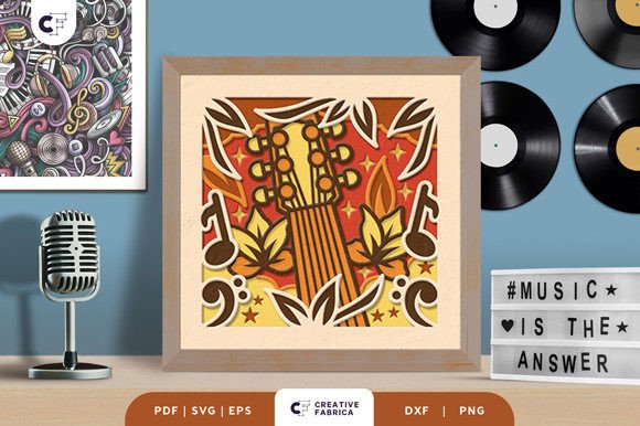 Guitar 3D Layered Paper Cut SVG Review for Lifestyle And Hobbies