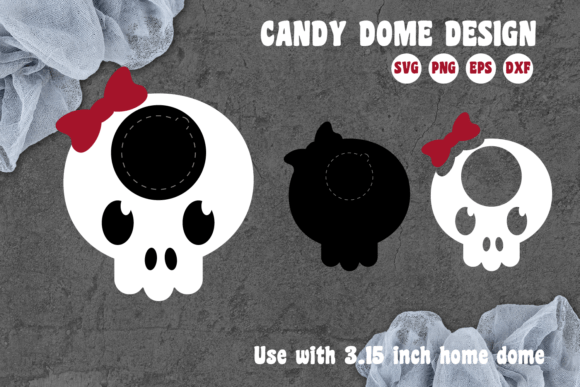 Halloween Candy Dome Ornaments 3D SVG