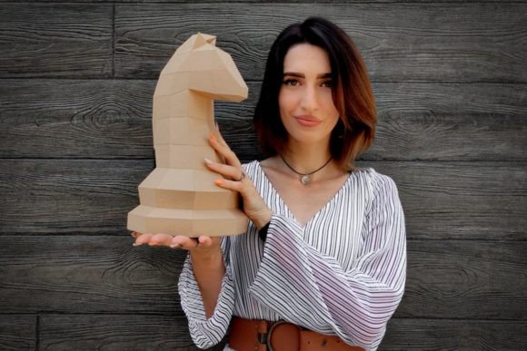 Knight 3D Chess Set Paper Craft: A 3D SVG Review for Objects
