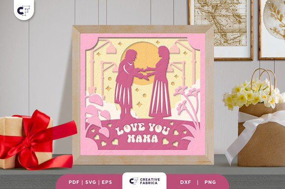 Love You Mama 3D Layered Paper Cut: A Brand Designer’s Review of This 3D SVG for Holidays