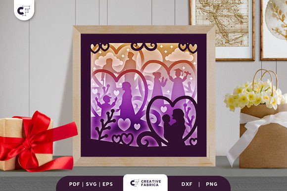Mom and Son 3D Shadow Box SVG Review
