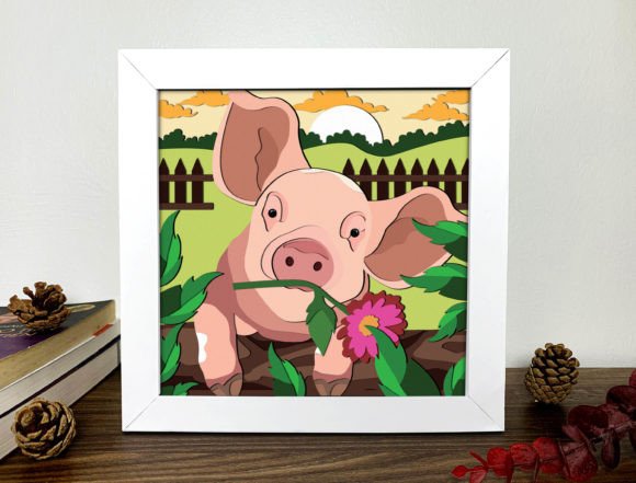 Pig Shadow Box 3D Svg: A Designer’s Review for Modern Design Projects