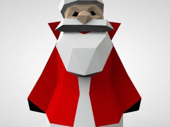 Santa with Long Coat 3D Paper Sculpture: A 3D SVG Objects Review