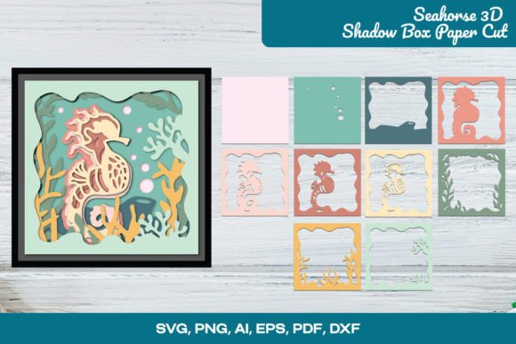 Seahorse 3D Shadow Box Paper Cut: A Designer’s Review of This 3D SVG