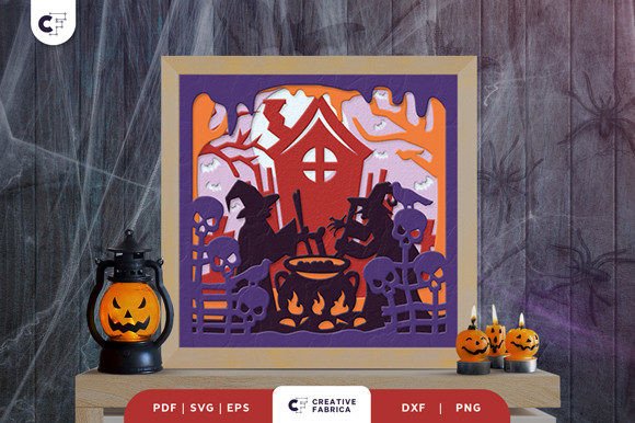 Spooky Witch 3D Shadow Box Paper Cut: A Brand Designer’s Review