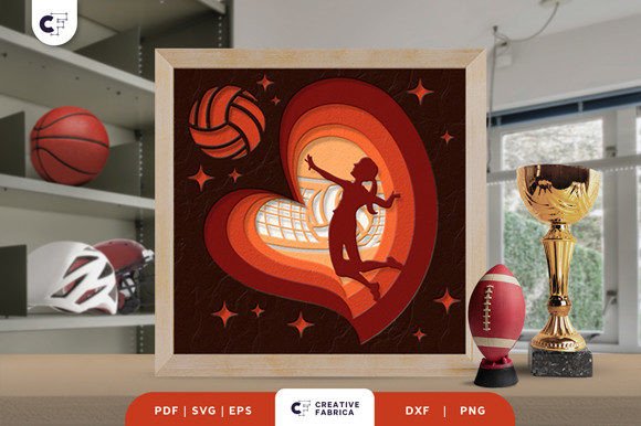 Volleyball 3D Shadow Box: A Designer’s Review for Lifestyle And Hobbies Projects