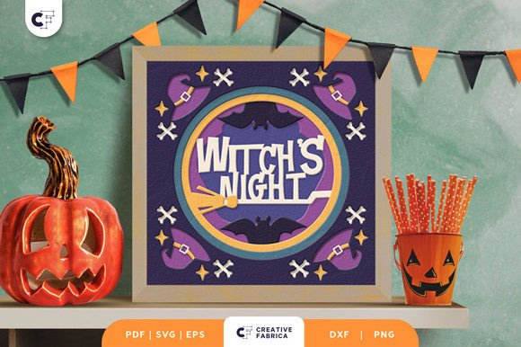 Witch s Night 3D Shadow Box Paper Cut: A Review for Content Creators